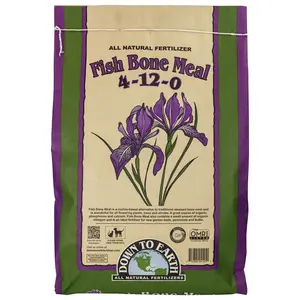 Down to Earth Organic Fish Bone Meal Fertilizer Mix 4-12-0