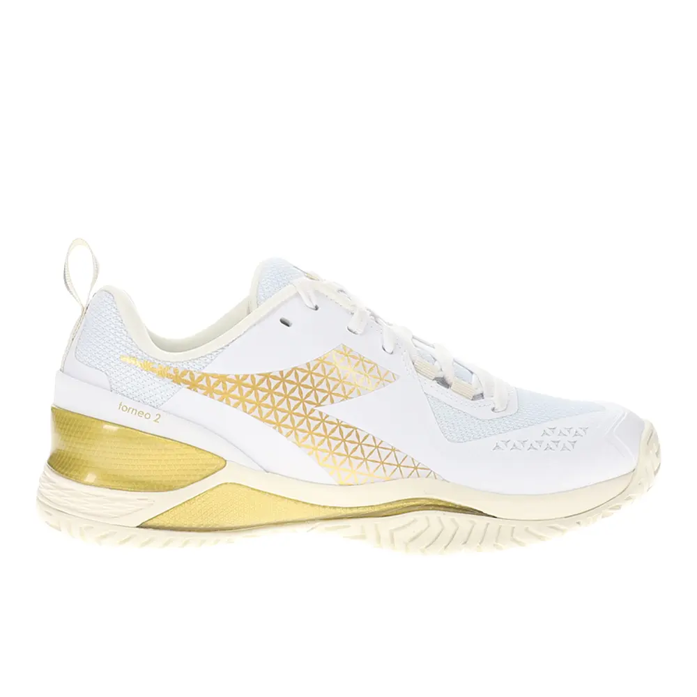 diadora Womens Blushield Torneo 2 All Ground Tennis Sneakers Shoes - White