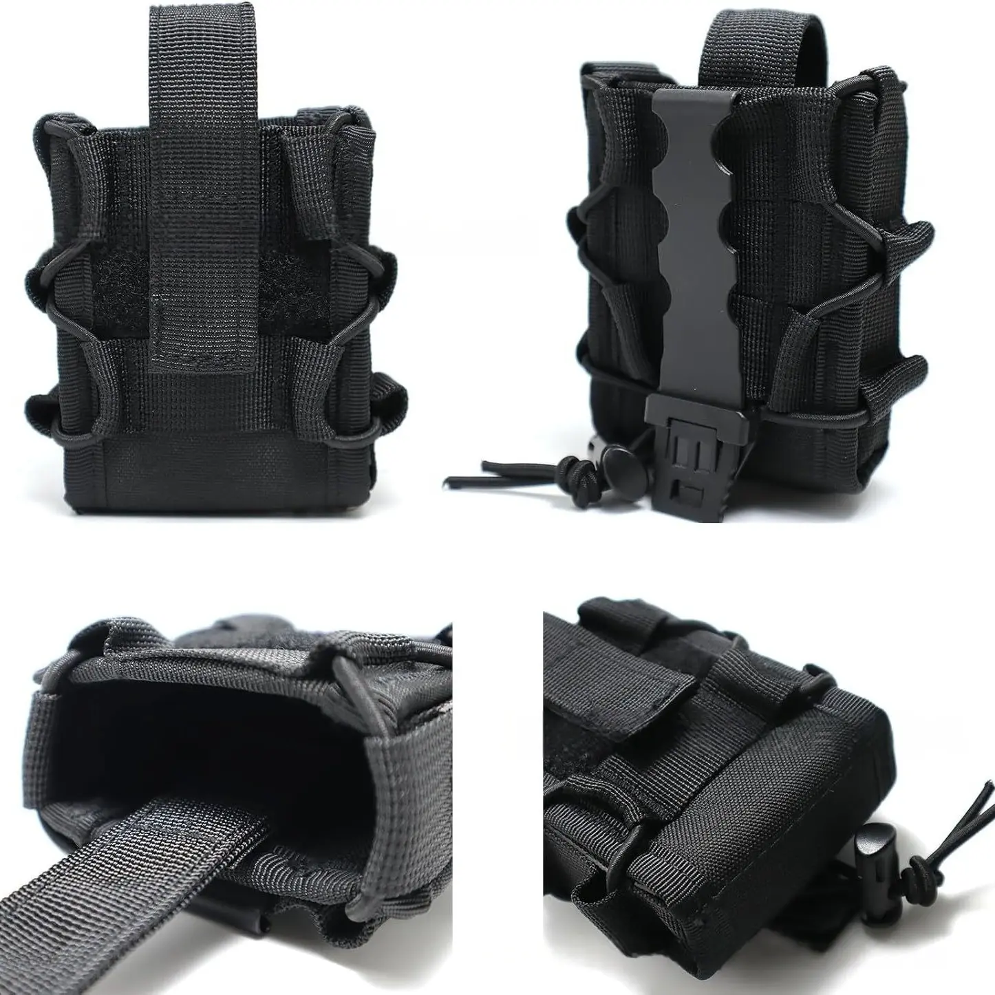 Outdoor Tactical Handcuff Bag Molle Plastic Clip Velcro Strap, New Style Cross-Border, Durable & Secure Storage Solution, Tactical Equipment