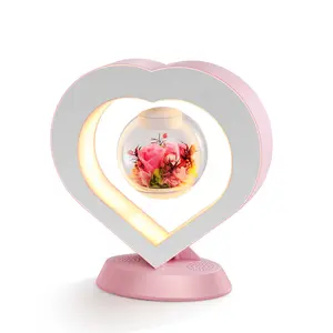 Magnetic Levitation Eternal Flower Lamp Girl's Confession Birthday Gift Office Decoration Injection Molding Toy Creative Piece