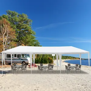 10'x10'/20'/30' Outdoor Canopy Tent, Party Tent with Removable Sidewalls, Event Tents for Parties, Outside Waterproof Wedding Canopy