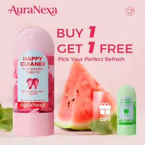【Buy one get one free】AuraNexa Solid Toothpaste – Fluoride-Free, Eco-Friendly, Portable, Long-Lasting Fresh Breath | Natural Oral Care #dealsforyoudays