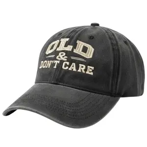 Too Old To Care Wash Hat Perfect Gift For Dad Low Profile Dad Hat Pigment Dyed Gift For Dad, For Gen X, Milliennials, Baby Boomers