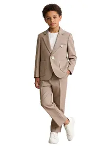 Boys Casual & Formal 2-Piece Set Suits (Blazer + Pants) | Ideal for Holiday Celebrations, Birthday Parties, Christmas Events & Gentleman Formal Outfits | Multiple Colors Available (Shirt Not Included) - 23850