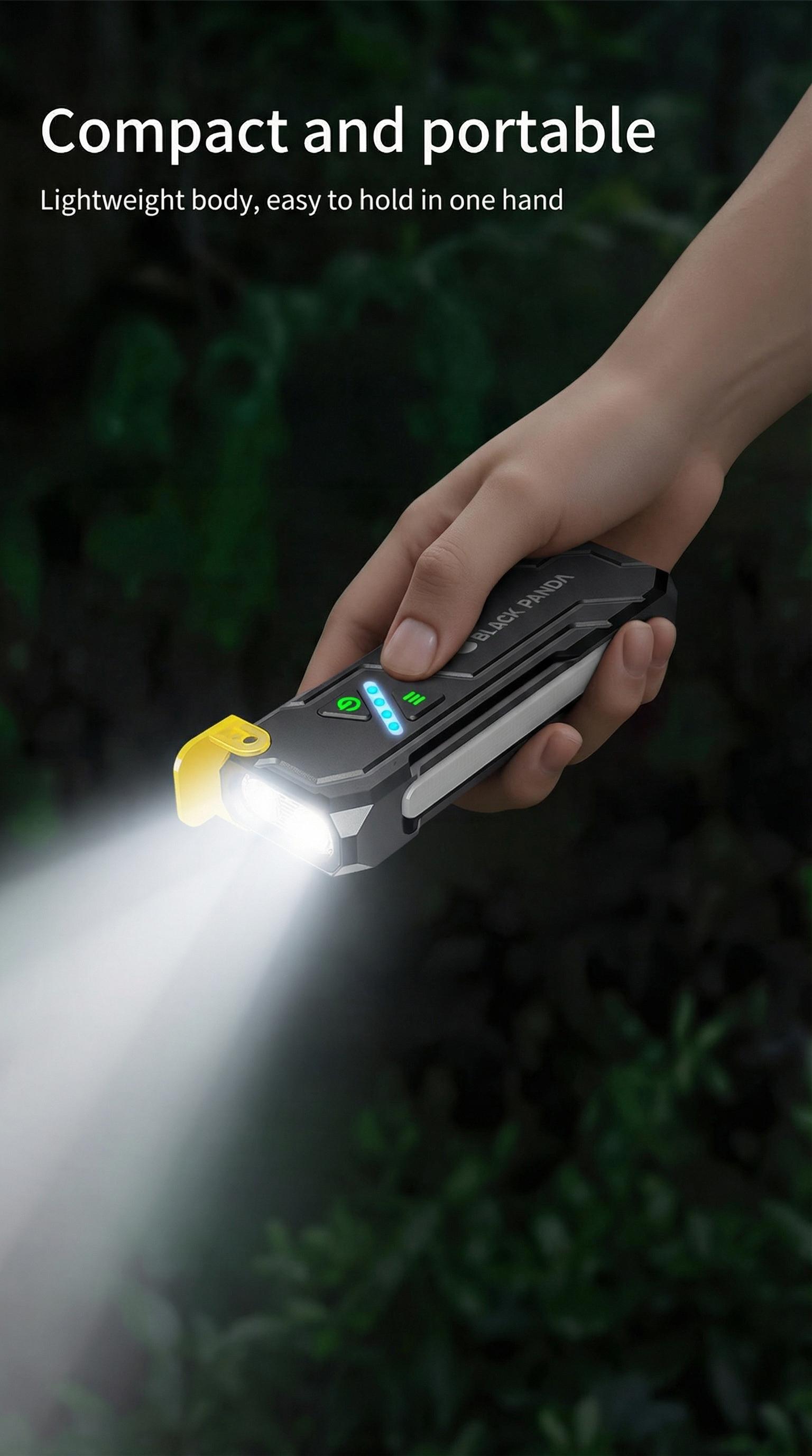 BlackPanda Mini Pocket Flashlight EDC, Ultra Bright Rechargeable water resistance Torch Light
