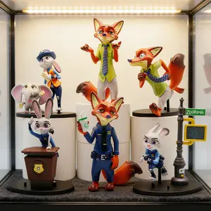 Collectible Figure Set Officer Judy & Nick Wilde Premium Toy Statue Perfect Kids Gift
