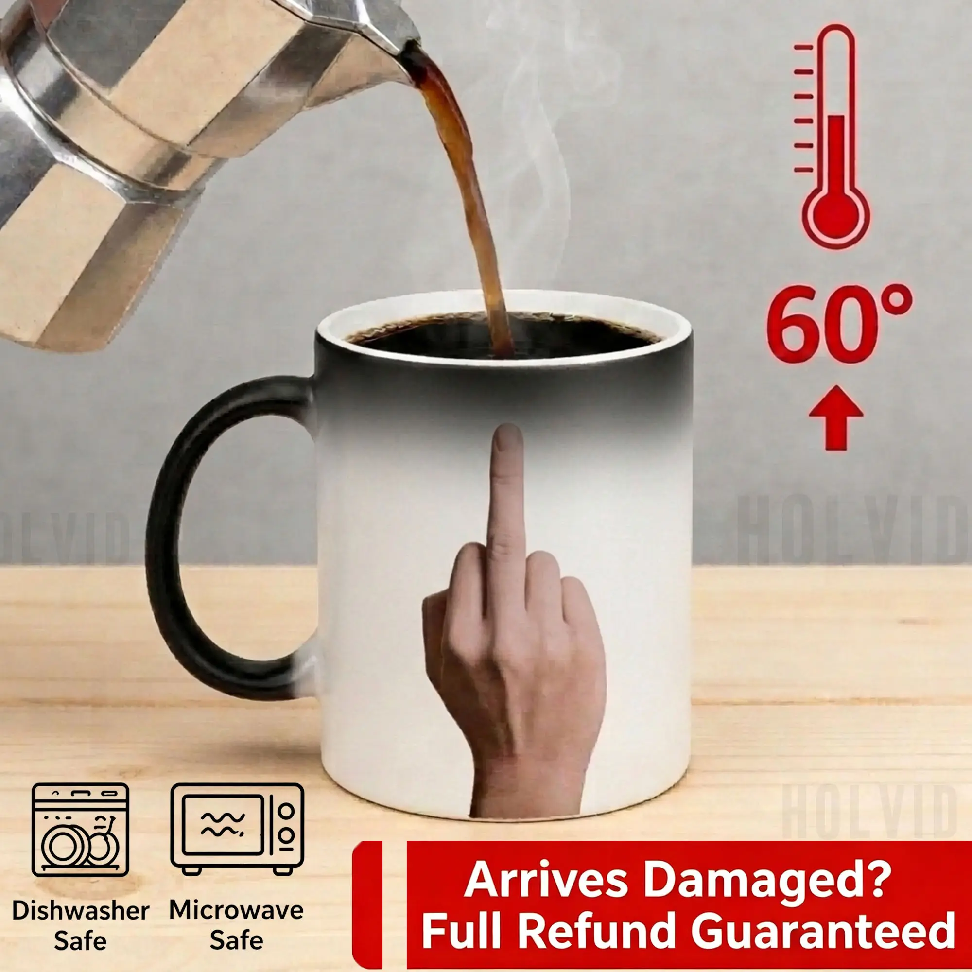 Magic Mug Color Changes with Hot Water Heat Sensitive Coffee Mug, Perfect Father’s Day Gift, Birthday Ceramic Coffee Mug Funny Gifts for Women Men Boss Coworkers Friend Retirement Gifts Stylish summerwins Washable anniversary gag present idea