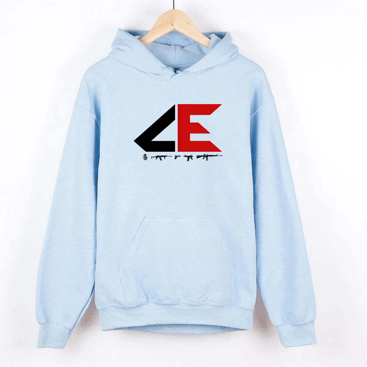 Women's Casual All-Season Hoodie/Sweater, Comando Exclusivo Classic El Makabelico Tactical Streetwear Gun Graphic Cotton Top, Versatile Go-To Clothes for Men & Women