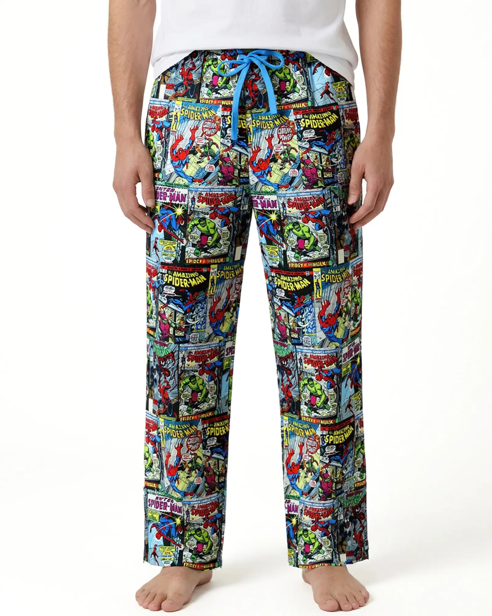Marvel Comics Spider-Man Pajama Pants Men's Comic Cover Sleepwear