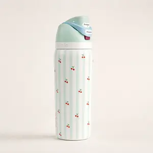 Owala 32oz FreeSip Cherry Print Water Bottle Double Wall Vacuum Insulated Stainless  Leakproof Sports Travel Bottle portable sarcastic design funny coffee mug Patterned  Insulated Cup dual straw thermos large capacity stainless steel