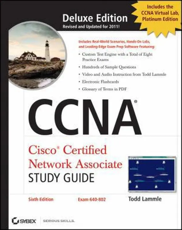 USED-CCNA Cisco Certified Network Associate Deluxe Study Guide, (Includes 2 CD-ROMs) by Todd Lammle (Hardcover)