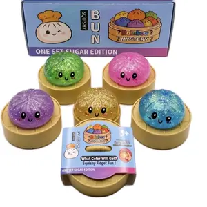 Mini Dumplings Squishy - Sugar Glitter Edition, 1 Random Color Surprise Dumpling