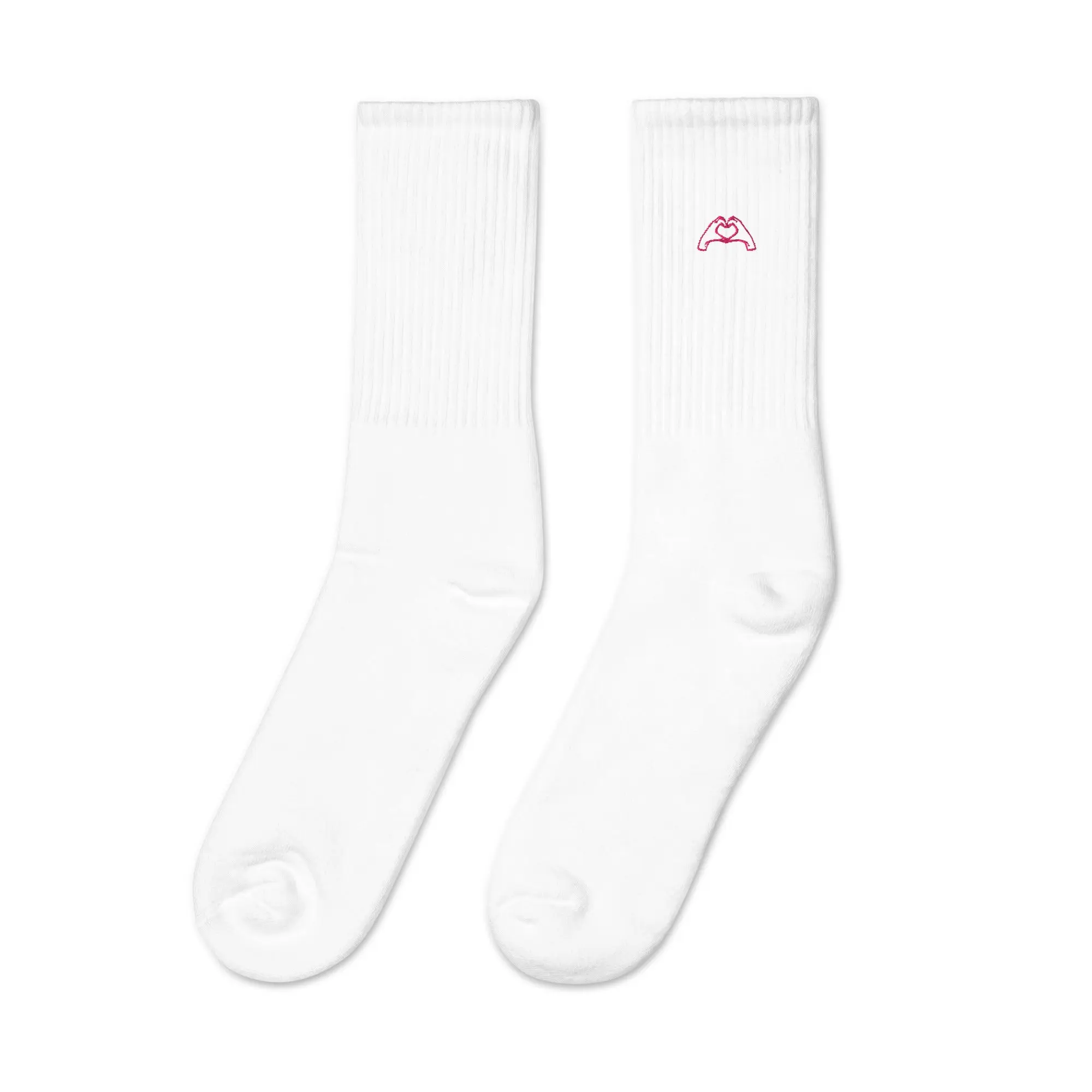 Heart Hand Socks (Pink)