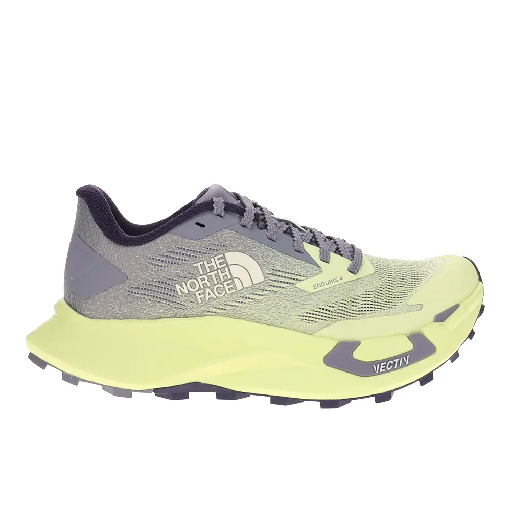 The North Face Womens Vectiv Enduris 4 Trail Running Sneakers Shoes - Green, Grey