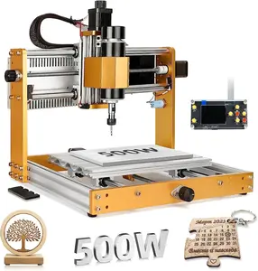 LUNYEE 3018 PRO MAX All-Metal CNC Router Machine - 500W Hardware Power Tool, 3 Axis Limit Switches, Emergency-Stop, GRBL Offline Control, 300x180x80mm Working Area for Wood, Acrylic, MDF