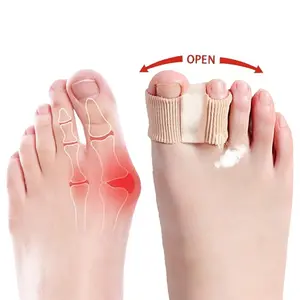 Bunion Relief Device: A Godsend for Toe Pain — Comfortable and Durable Bunion Support, Suitable for Walking, Running, and Hiking Footwear; Effectively Relieves Pain During Daily Use (2-Pack Toe Separators) Adjustable Stretch Band