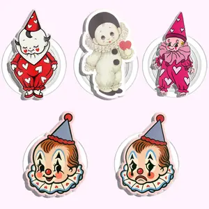 Kewpie Baby Clown Costume Magnetic Pop Socket Love Heart Baby Doll Kindle Grip Cute Adorable Lovely MagSafe Phone Grip Cute Love Phone Holder, Kawaii Gift for Phone or Kindle Lovers Magnetic Pop Socket Phone Grip Kindle Grip Popsocket