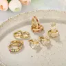 【Black Friday】Women's Elegant Butterfly & Heart Design Hoop Earrings, Exquisite Trendy Versatile Jewelry Gift for Daily & Party Decor
