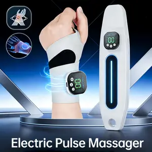 Hand Massager Wrist EMS Pulse Therapy Device for Carpal Tunnel & Arthritis Relief 10 Modes 29 Levels with Heating for Hands & Wrist Portable Therapy Gift for Men Women