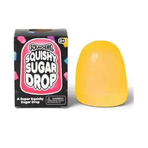 Scrunchems Original Squishy Sugar Drop Fidget Toy, 1pc, Assorted Color Shipped (Stress Relief Novelty Toy for Fidgeting)