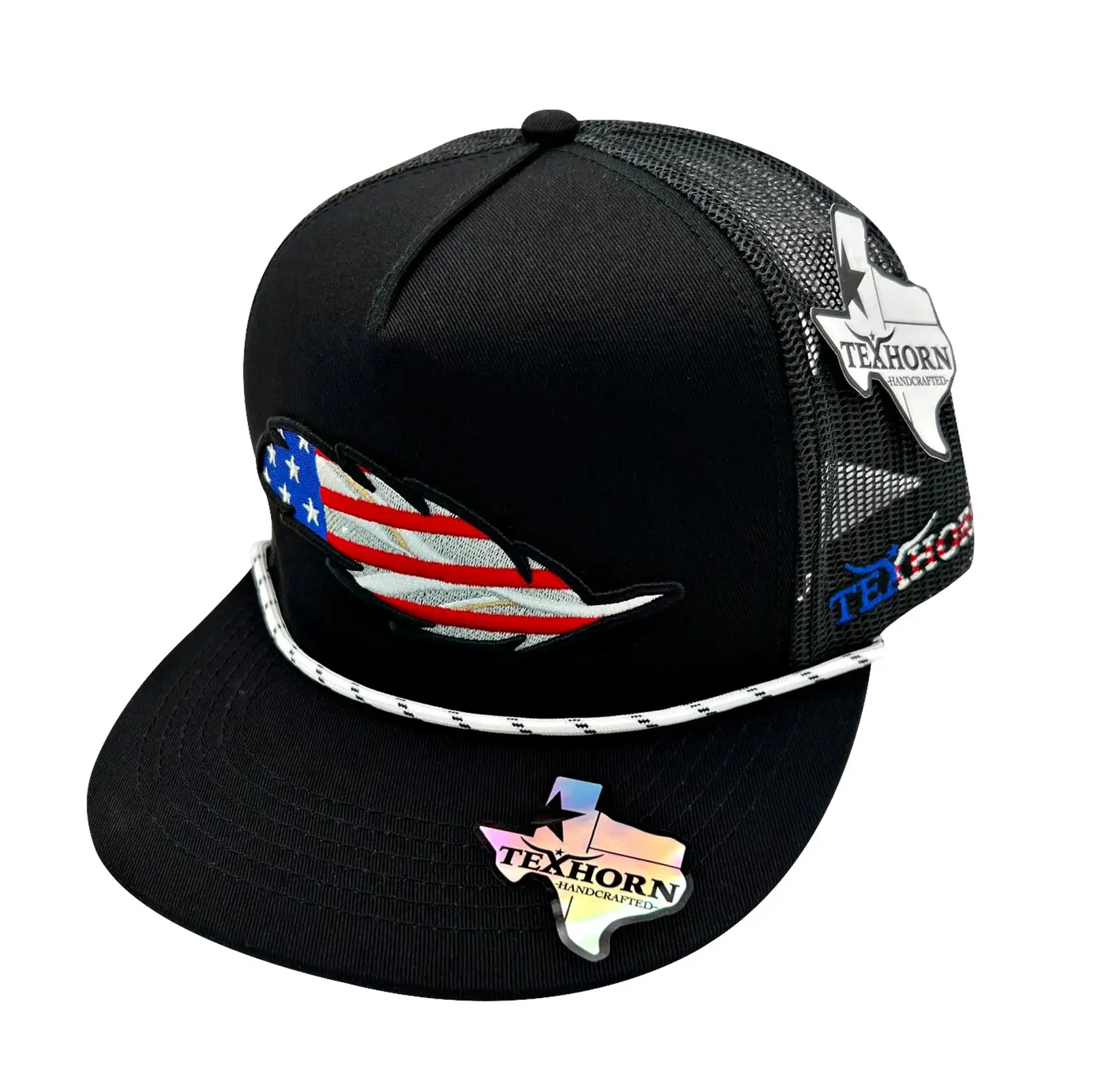 TEXHORN USA FEATHER BLACK CAP