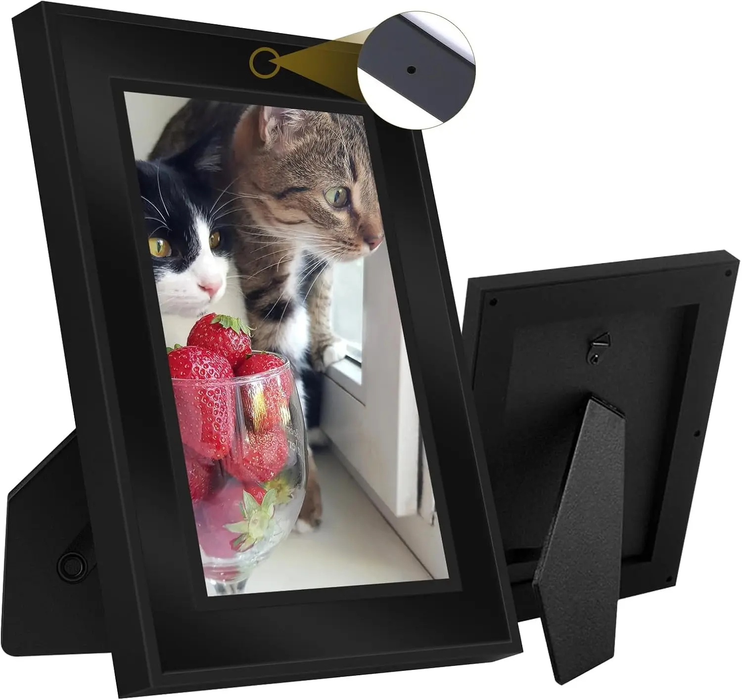 Security Camera, Hidden Spy Camera Photo Frame, Hidden Camera Nanny Cam No WiFi Mini Cam for Pet Baby Elderly Indoor Office Surveillance