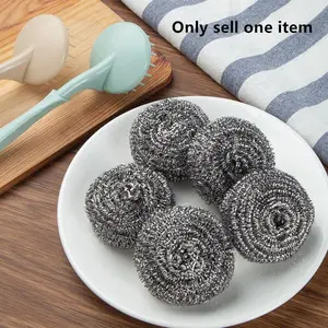 Stainless Steel Wire Ball (1 Piece), Multifunctional Cleaning Ball, Household Cleaning Tool For Kitchen & Bathroom, Cleaner