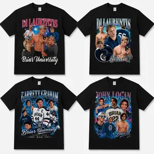 Briar University Hockey Graphic Shirt, Di Laurentis Garrett Graham John Logan Fan Tee, College Sport Vintage Style T-Shirt