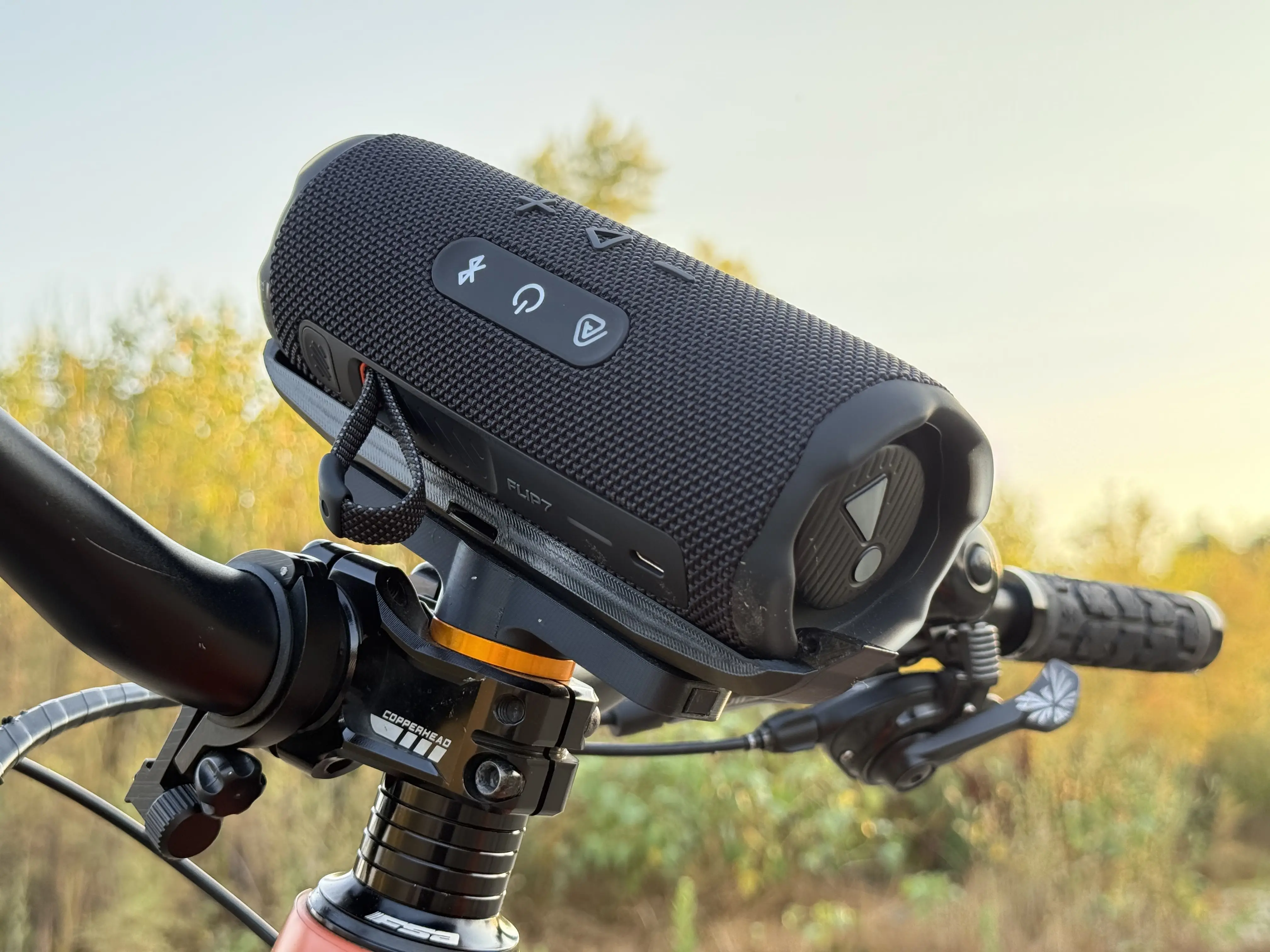 Bicycle MTB E-Bike Speaker Mount Bracket Fits JBL Flip 7 - SpeakerCaddy