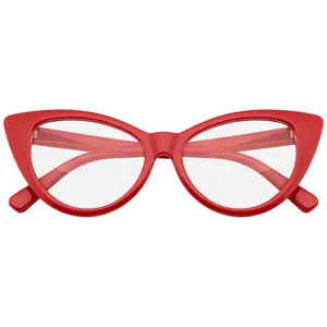 Super Cat Eye Glasses Vintage Inspired Fashion Mod Clear Lens Eyewear