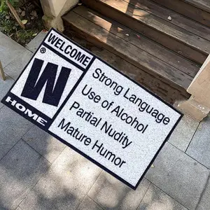 Welcome Door Mat for Room Decor, 1 Count Non-slip Front Door Mat, Indoor Outdoor Entrance Mat for Home, Decorative Humor Mat for Home Living Room Bedroom, Home Decor, Bedroom Accessories, Decorative Addition, Doormat