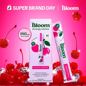 Bloom Nutrition Energy Sticks (10 Sticks) – Focus & Metabolism Support – Natural Caffeine & B Vitamins