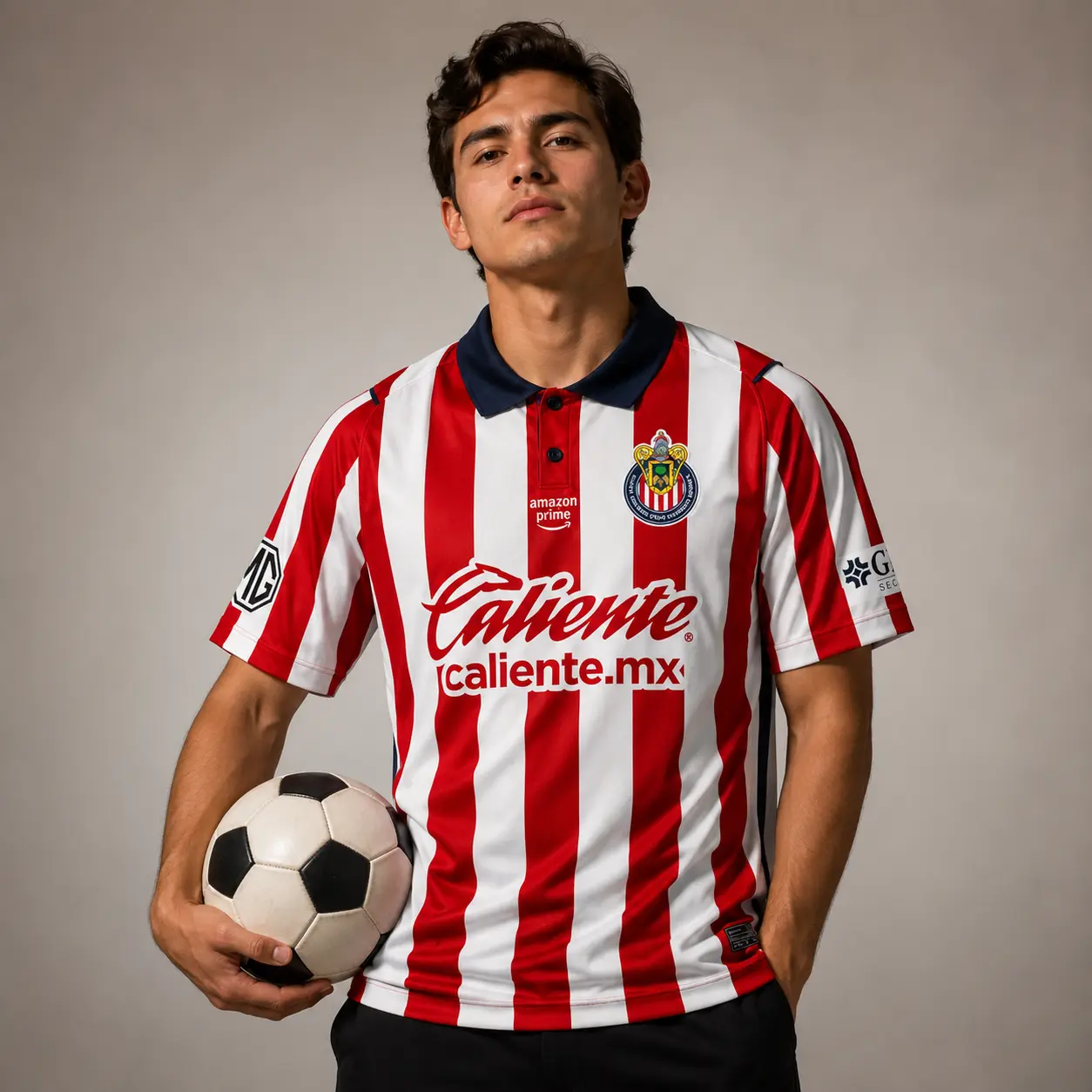 Chivas 26-27 Home Soccer Jersey, Breathable Game Day Sports Shirt, Quick-Dry Football Shirt,  Liga MX Fan Gear