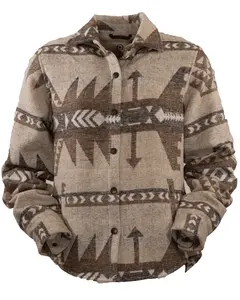 Outback Trading Company Women's Brown Daphane Shirt Jacket 48702-BRN
