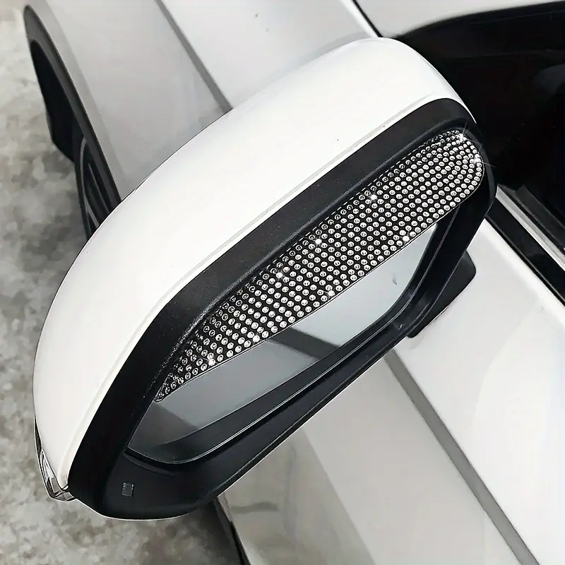Shining car rearview mirror rain shield - Rearview mirror rain-shaped protective cover, used to enhance visibility and improve appearance, car rain shield, Car Accessories