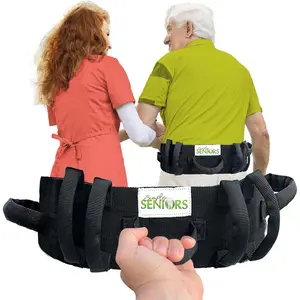 7-handle medical gait belts for seniors, quick-release transfer belt for elderly disabled individuals, elderly assistance product for physical therapy care