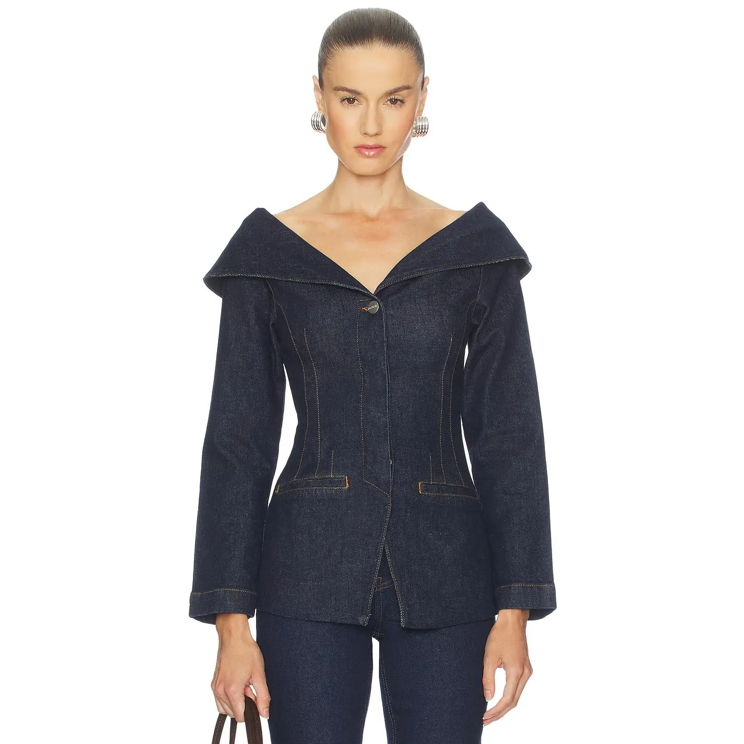 ALIGNE Denim Blazer in Indigo