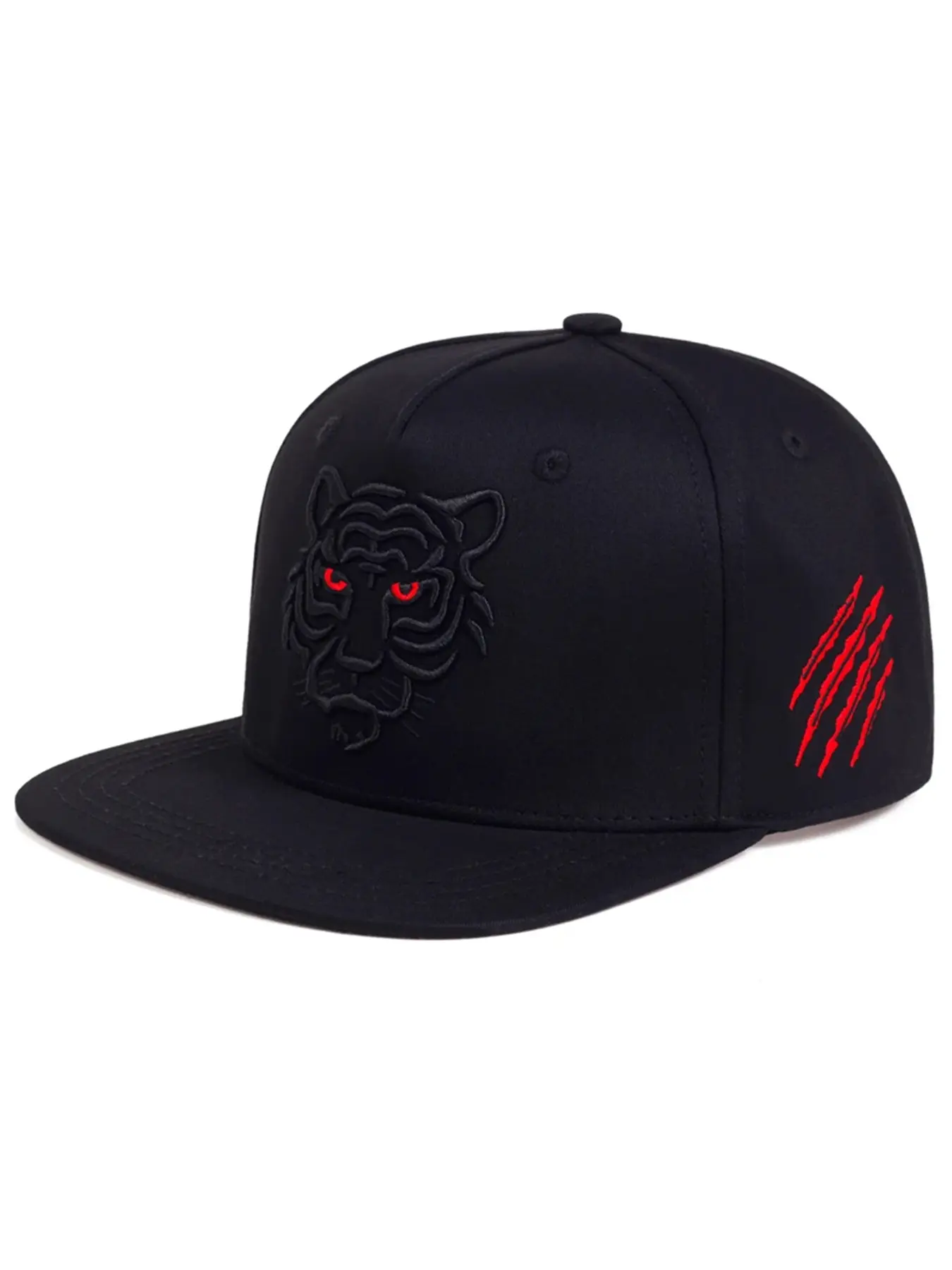 Men's Tiger Head Baseball Cap, Adjustable Snapback Cap, Fitted Hat, Fashion Casual Hat for Sports & Daily Wear, Adjustable Casual Hats, Unique Outdoor Activity Design, Stylish & Comfortable
