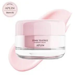 [APLIN Official] Pink Tea Tree Intensive Cream - Skin Moisturizer, Facial Moisturizers, Hight Moisturizing Power, Day & Night Use, CICA & Tea Tree,  Acne Treatment, Allantoin, Korean Skin Care, Moisturizer, Hydrating