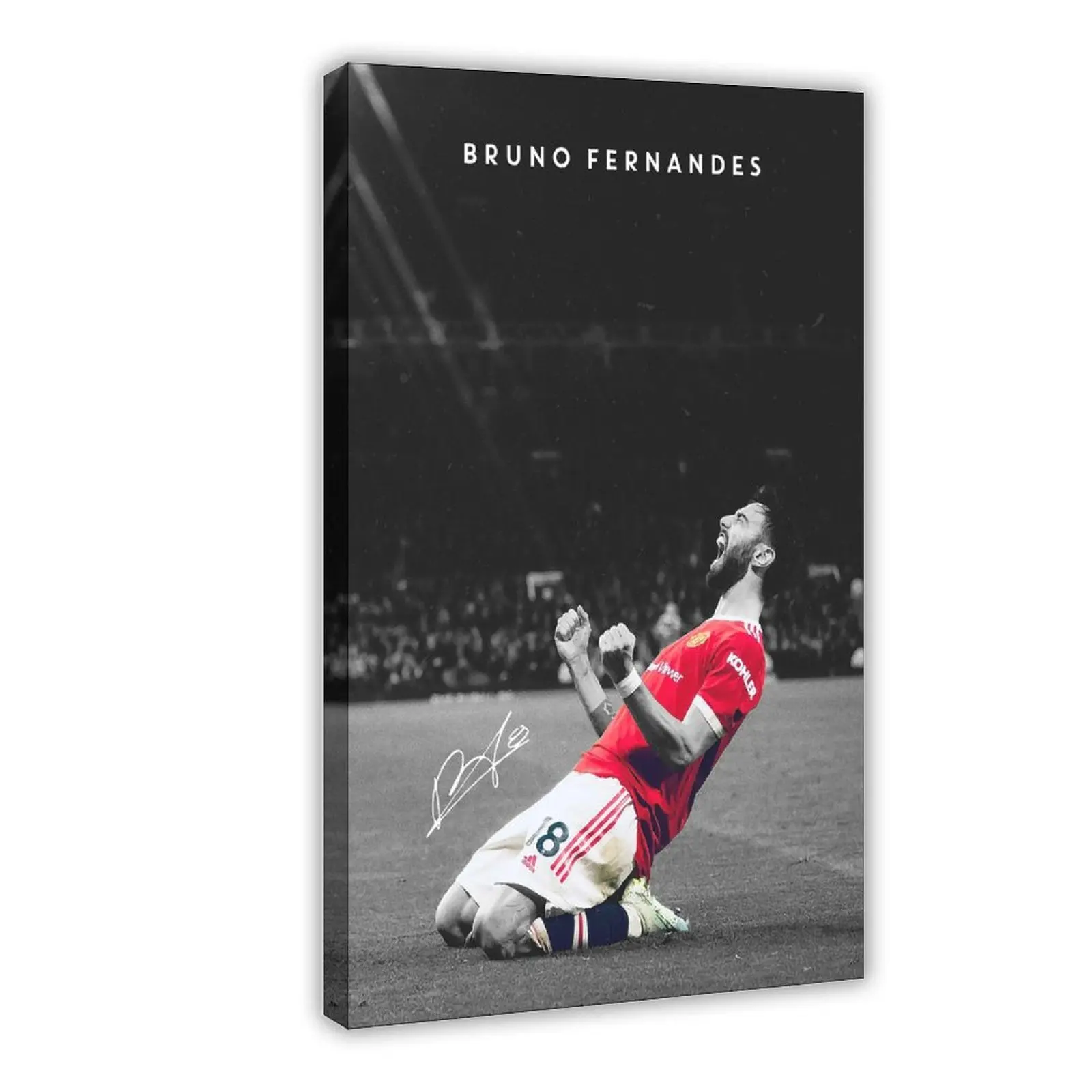 Football Bruno Fernandes Canvas Poster Wall Art Decoration For Home Bedroom Office Living Dorm Room Decor Boys Girls Gift