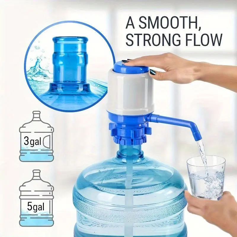 Viral 3–5 Gallon Water Dispenser Pump | One‑Touch Strong Flow Electric Drinking Water Pump, Portable Easy Install for Home Office Camping