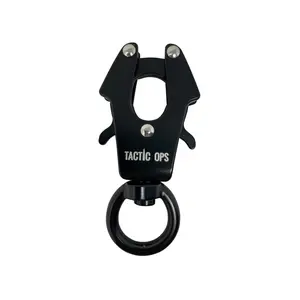 Tactic Ops Heavy Duty Quick Release & Connect Keychain Attach Leash Attachment - 360 Degree Swivel Carabiner for Dog Walkers - Secure Fit & Versatility