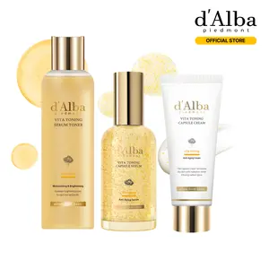 [OFFICIAL d'Alba] [Set] Vita Toning Serum Toner (6.09 oz) + Vita Toning Capsule Serum (3.38 fl oz) + Vita Toning Capsule Cream Tube (1.94 oz)