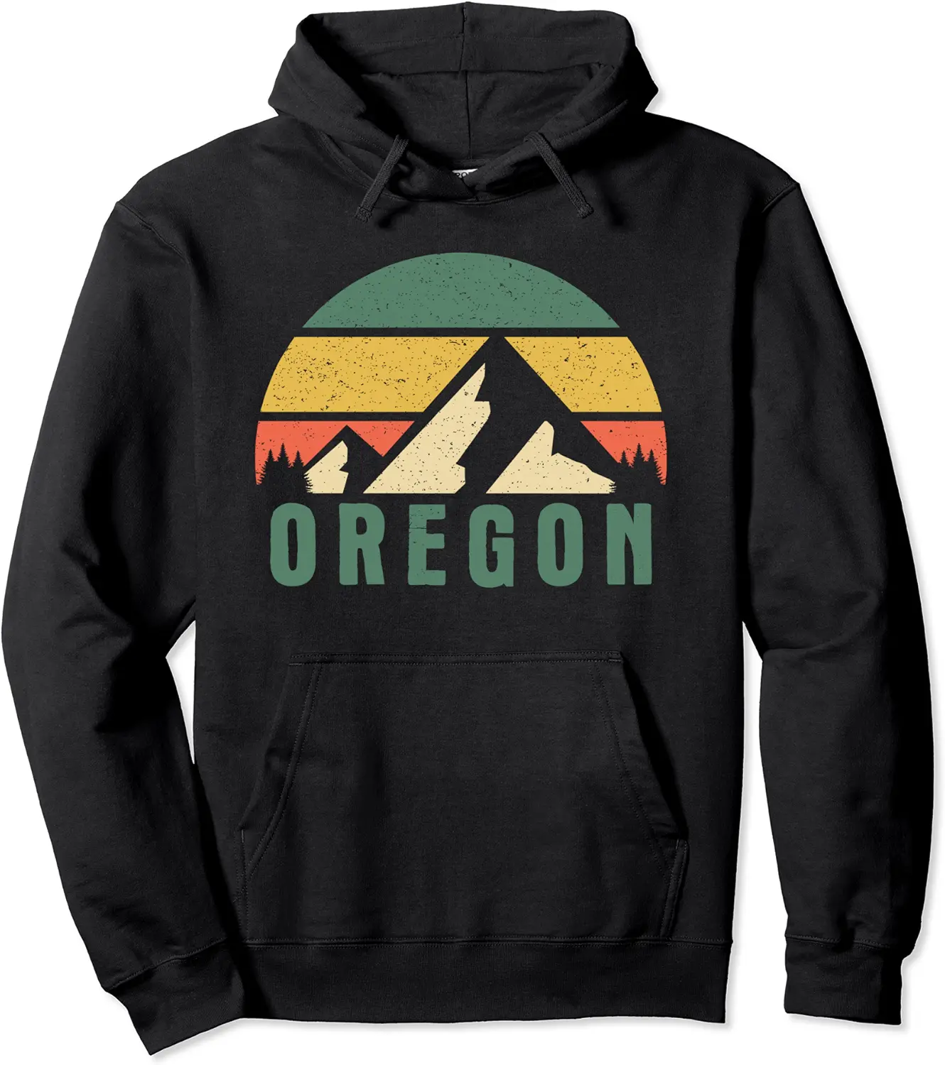 Oregon USA Retro Mountain for Men Pullover Hoodie - Terrancecar Shop 24B09HN2S29Y