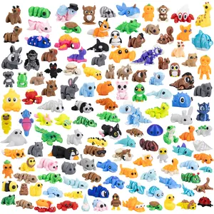 150 animal models, 3D printed animal model set, movable, party gift, pocket stress relief, gift bag filler, Easter basket filler, Christmas and Halloween gift, suitable for boys and girls, suitable for classroom