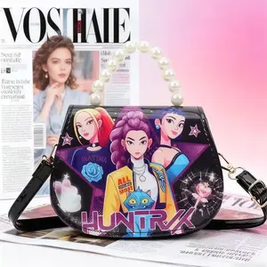 New children's bag witch hunter girl group change bag kpop anime cute storage bag messenger bag