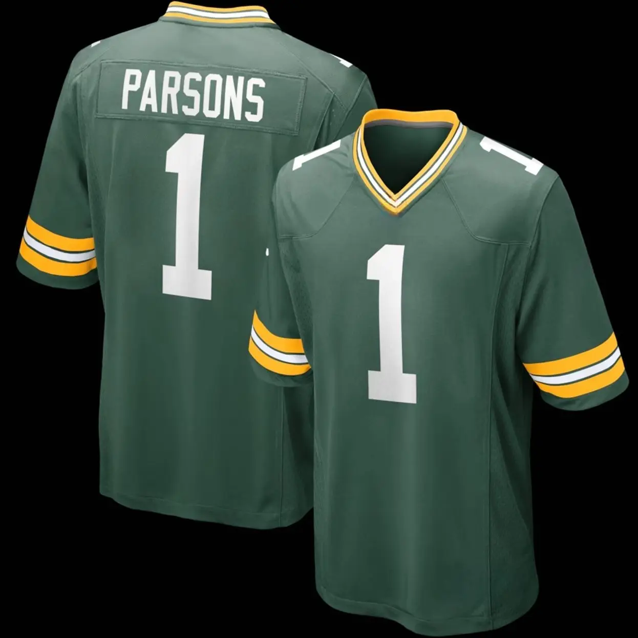 Unisex Football inspired by Parsons 1 Green Bay Game Player Jersey - Green