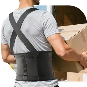 Work Back Brace with Adjustable Shoulder Straps Stronger Support straps