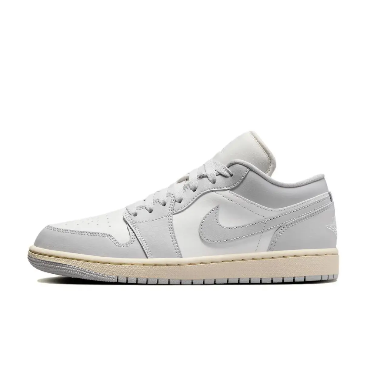 Nike Air Jordan 1 Low Coconut Milk Neutral Grey Women’s Perfect Daily Casual Fashion Footwear Sneakers Walking Shoe Girl Trainer Rubber Running Runner, Sports Shoes, Athletic
