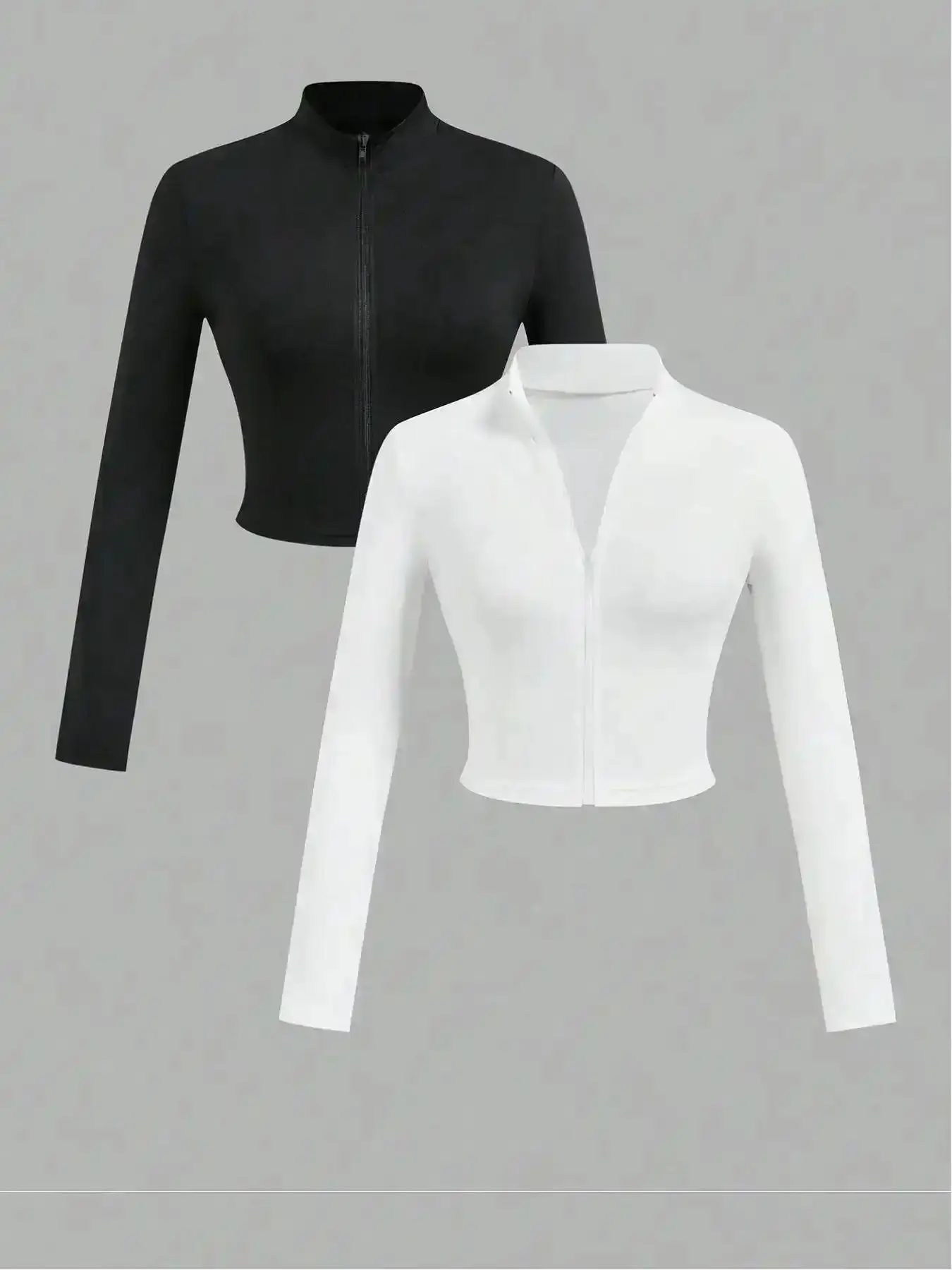 Utility Work Jacket, Zip Up Jacket, Casual Fashion Cozy Breathable Coat for Daily Outdoor Wear, Women Clothes Fall, Outerwear, Athlete Jackets, Versatile, Comfort, Style, Outfit, Essential, Trendy, Chic, Elegant